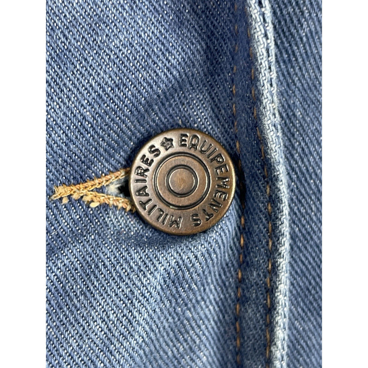 Vntg Womens Sears Fashion Japan 60’s Denim Jean Jacket Blue Womens Sz 16 Blazer