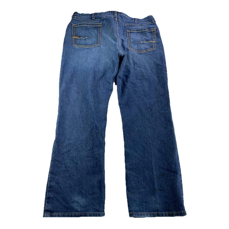 Men’s Ariat Rebar Relaxed Boot Denim Blue Jeans Size 44x32