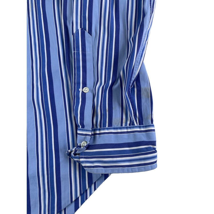 Mens Polo By Ralph Lauren Multicolor Striped ButtonUp Shirt Size Xl