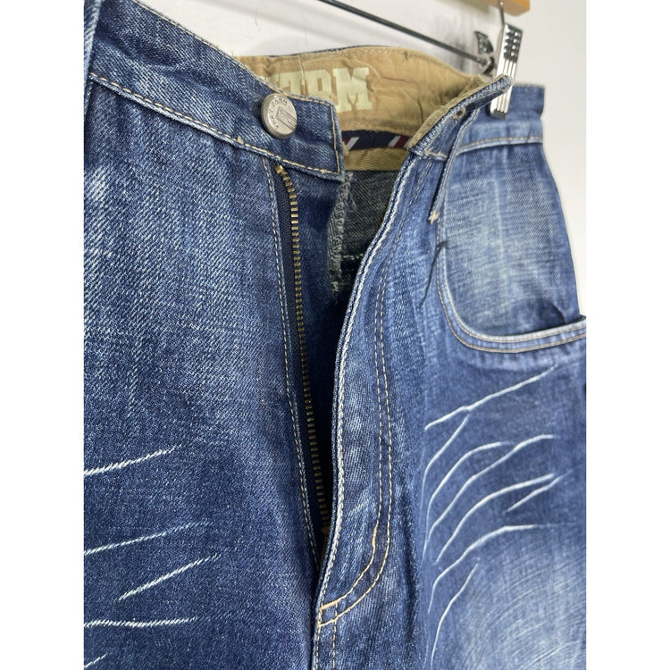 Men’s Vintage Phat Farm Loose Jeans Denim Blue Streetwear Y2K Jeans 32x31