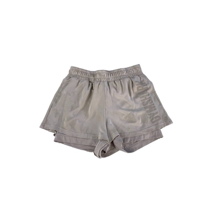 Womens Gymshark Beige Lined Shorts Size Small