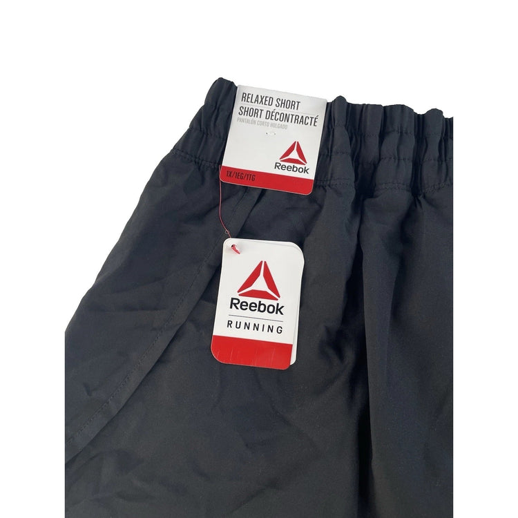 Womens Reebok Black Relaxed Fit Running Shorts Size XL