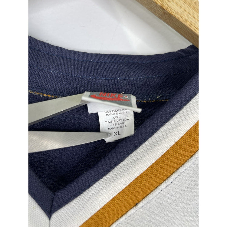 Men’s Vintage Nike Hockey Blue, White And Yellow Jersey Sz XL