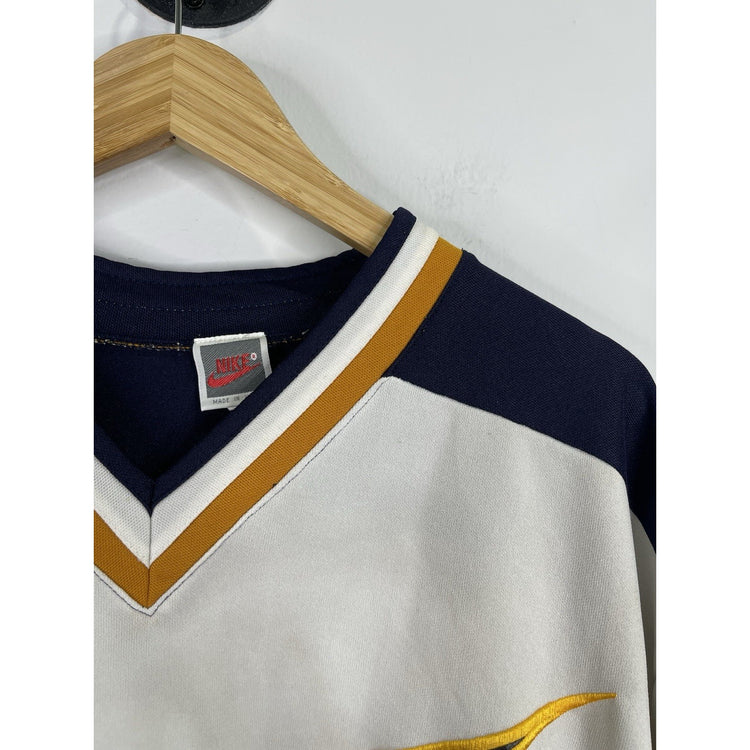 Men’s Vintage Nike Hockey Blue, White And Yellow Jersey Sz XL