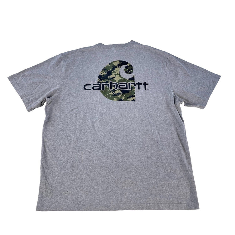 Mens Carhartt Gray Orginal For poor Short Sleeve Pocket T-Shirt Size XL