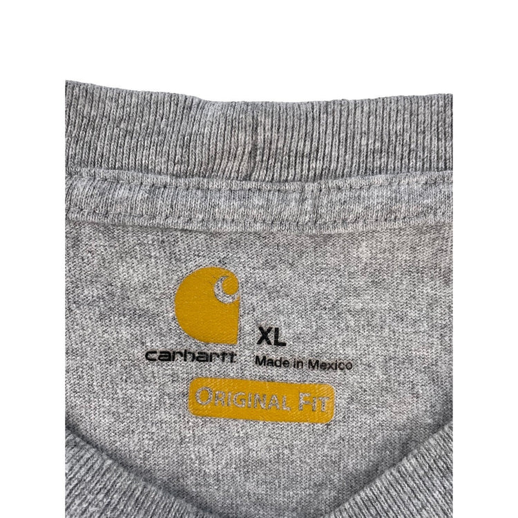 Mens Carhartt Gray Orginal For poor Short Sleeve Pocket T-Shirt Size XL