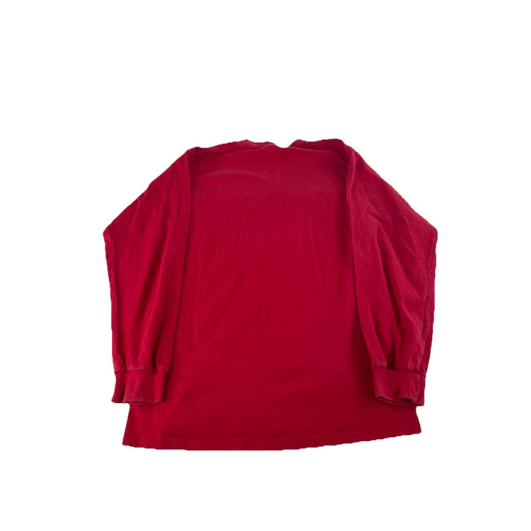 Mens Nike Red Embroidered Mock Neck Sweatshirt Size Medium