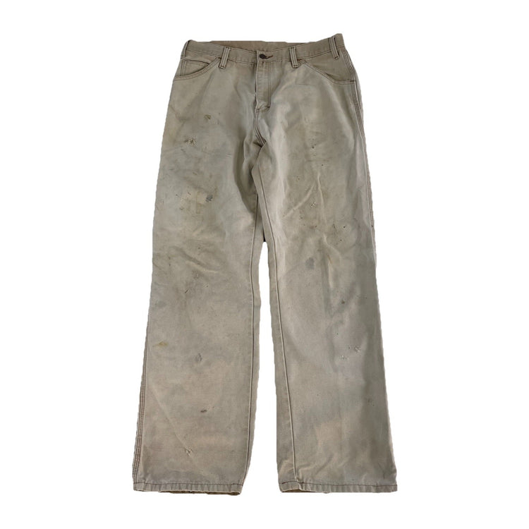 Mens Dickies Light Beige Denim Jeans Size 34X32