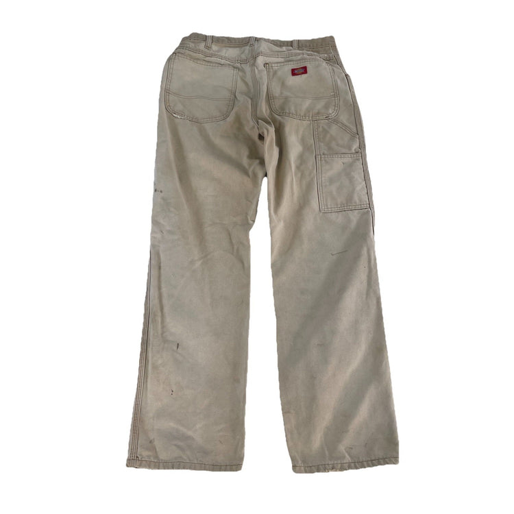 Mens Dickies Light Beige Denim Jeans Size 34X32