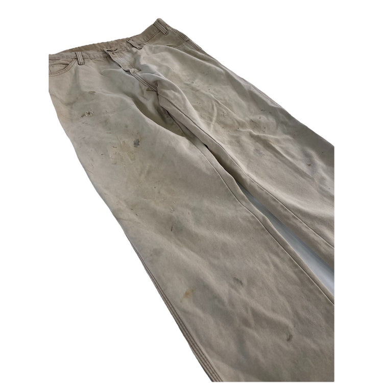 Mens Dickies Light Beige Denim Jeans Size 34X32
