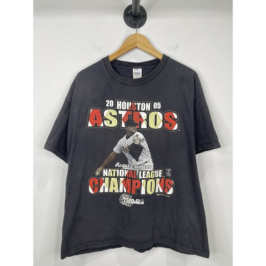 2005 Houston Astros World Series National League Champions T-Shirt SZ XL Clemens