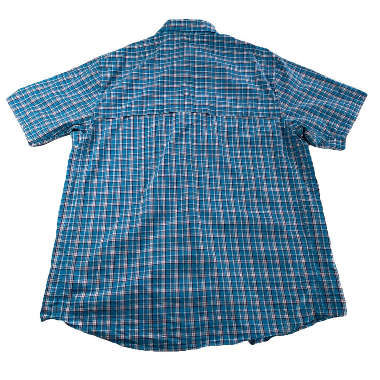 Men’s Ariat Pro Series Classic Multicolor Plaid Pattern ButtonUp Shirt Size XL