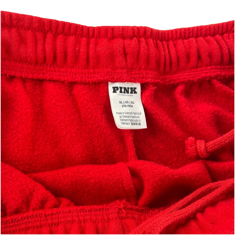 Womens Victoria’s Secret PINK Red Sweatpants Size XL