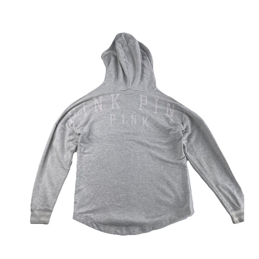 Womens Victoria Secret Light Gray Pullover Hoodie Size XS