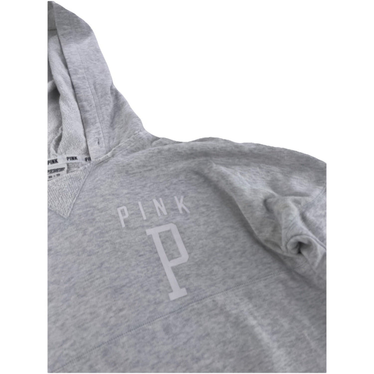 Womens Victoria Secret Light Gray Pullover Hoodie Size XS