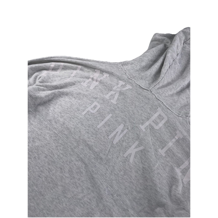 Womens Victoria Secret Light Gray Pullover Hoodie Size XS