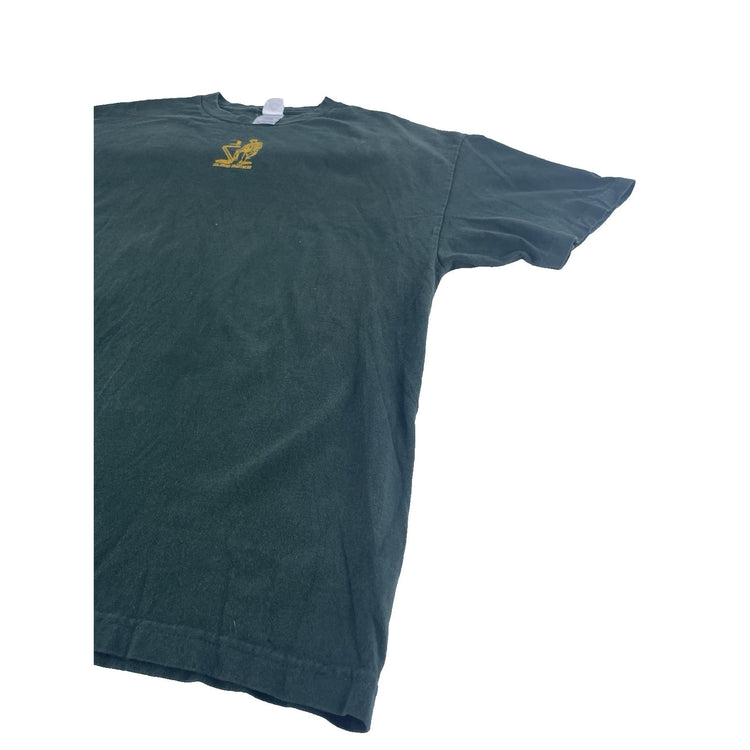 Mens Vintage AAA Green “Goldmine Smartwear” Solid T-Shirt Size 2XL