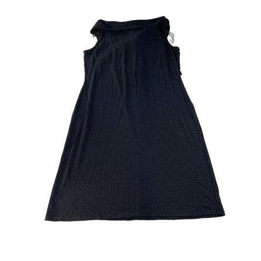 Women Michael Kors Black Ribbed Midi Dress Size 3X