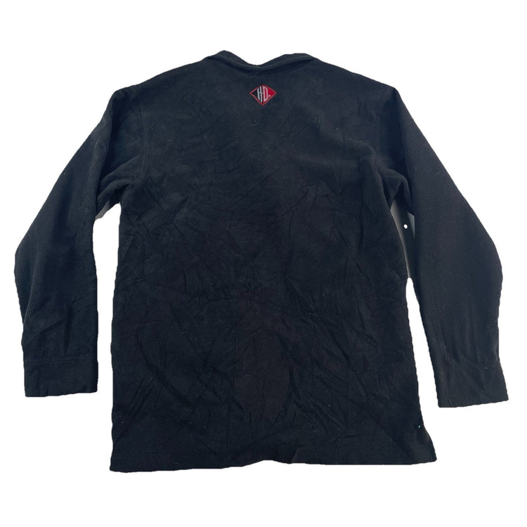 Mens Harley Davidson Black Fleece Quarter Zip Pullover Size XS