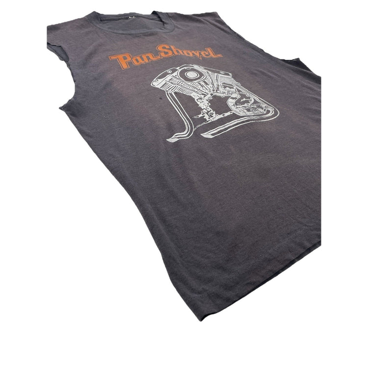Men’s Sleeves Cutoff Pan Shovel Graphic Size L
