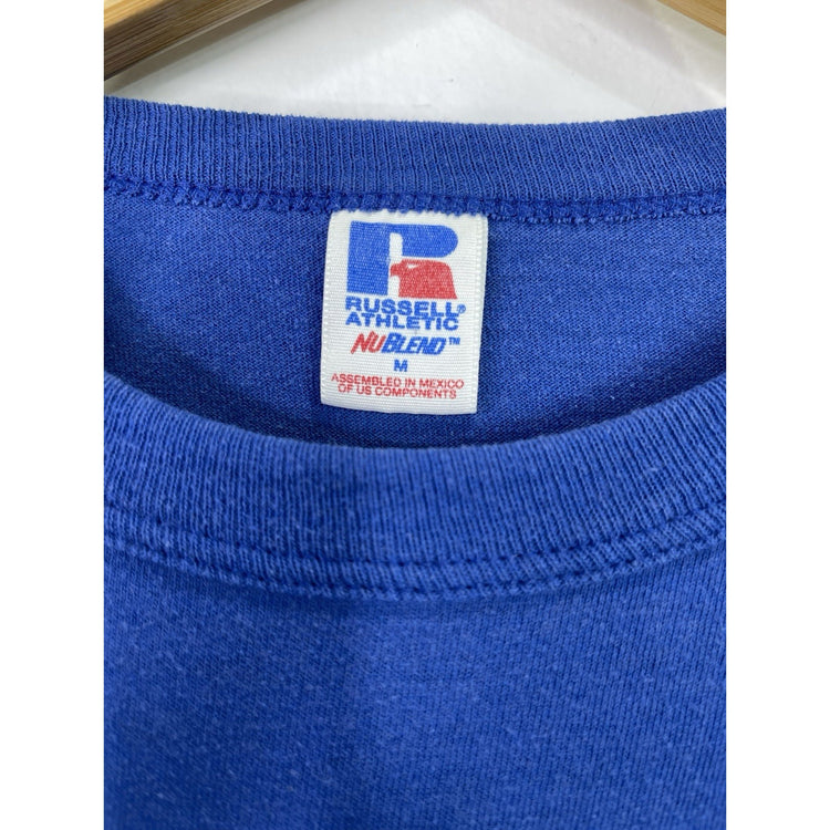 Vintage Russell Mens Texas Rangers Size Medium Blue T-shirt