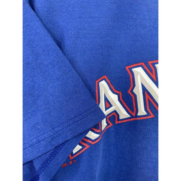 Vintage Russell Mens Texas Rangers Size Medium Blue T-shirt
