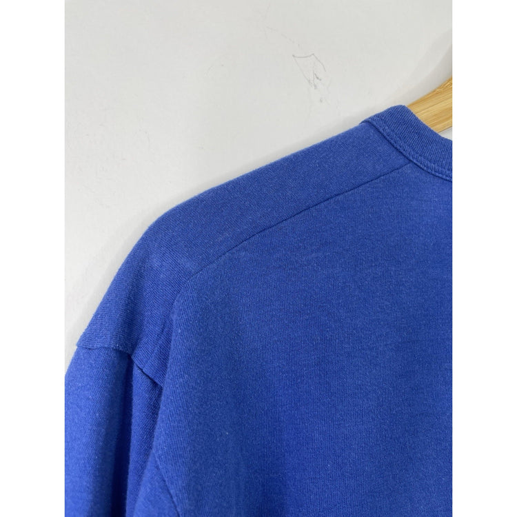 Vintage Russell Mens Texas Rangers Size Medium Blue T-shirt
