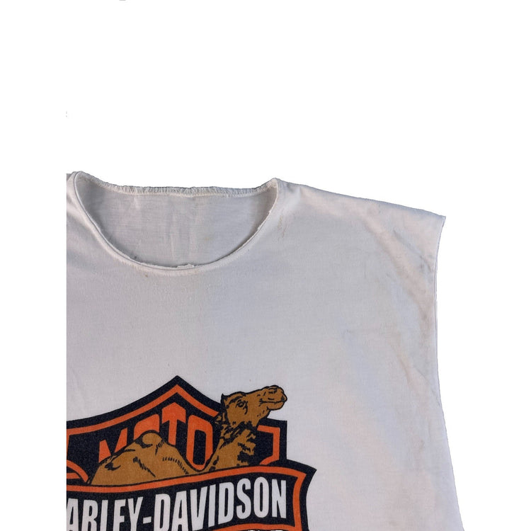 Mens Harley-Davidson Sleeveless Shirt Doha Qatar Camel Desert Graphic Size 2xl