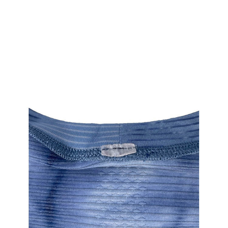 Womens Lululemon Blue White Shibori Tie Dye T-Shirt Size L