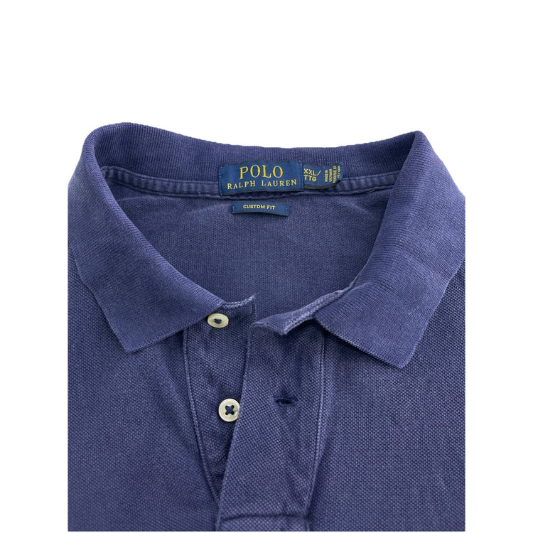 Mens Polo Ralph Lauren Size 2XL Navy Blue Collared Shirt