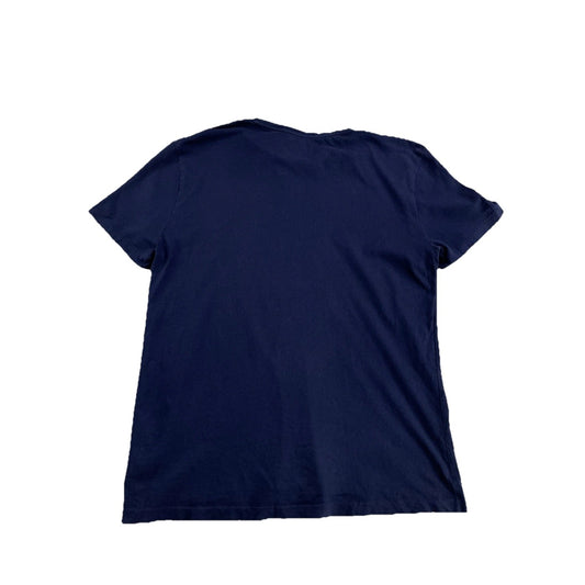 Mens Polo Ralph Lauren Size Medium Navy Blue T Shirt With Big Pony Logo