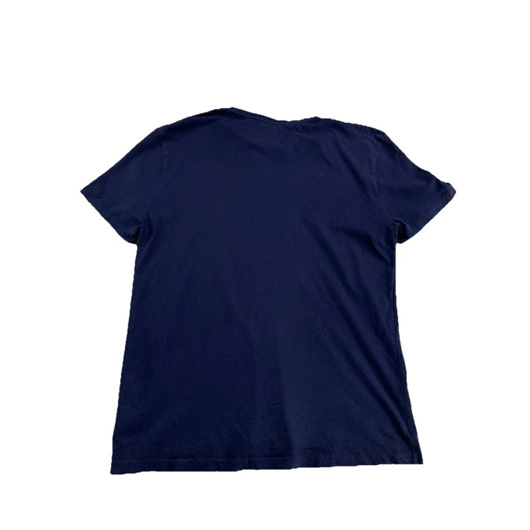 Mens Polo Ralph Lauren Size Medium Navy Blue T Shirt With Big Pony Logo