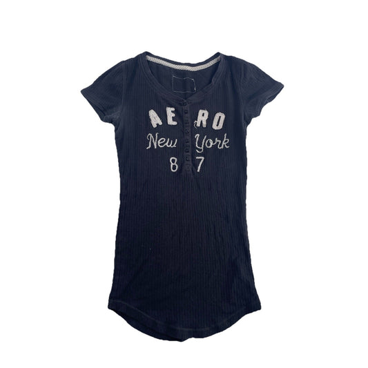Henley Aero New York 87 Gray Women's Small
