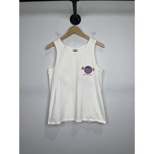Vtg Hard Rock Cafe Honolulu Mens Small White Tank Top Shirt Hawaii Made In USA