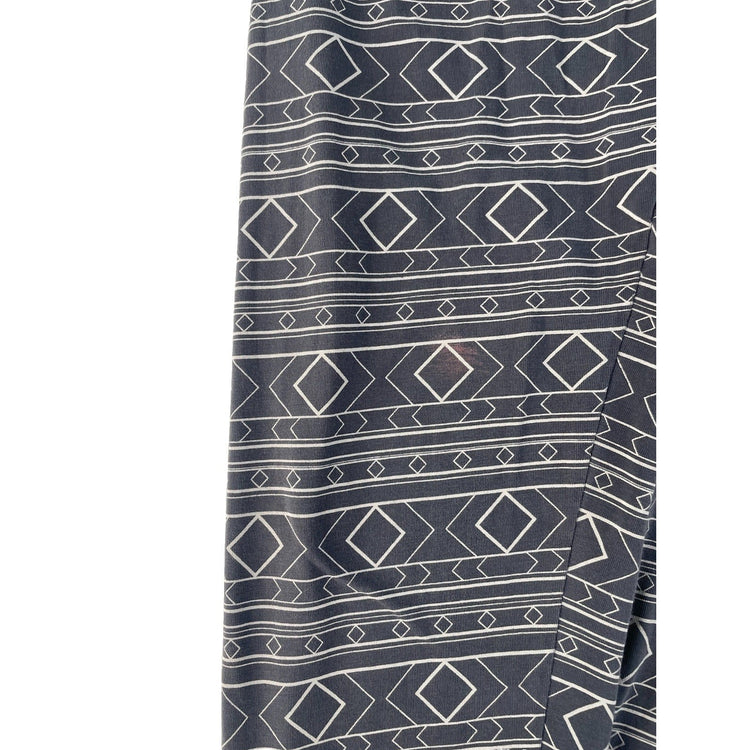Womens PINK Victorias Secret Gray Diamond Pattern Leggings Size Large