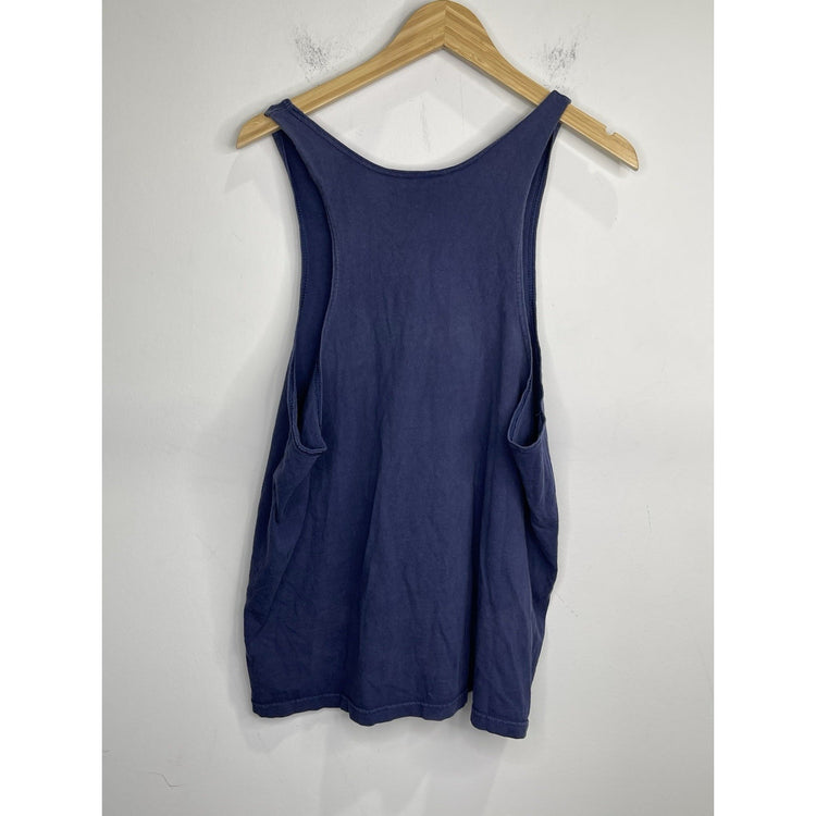Vintage 90s Made In Usa Nike Navy Tank Top Size L