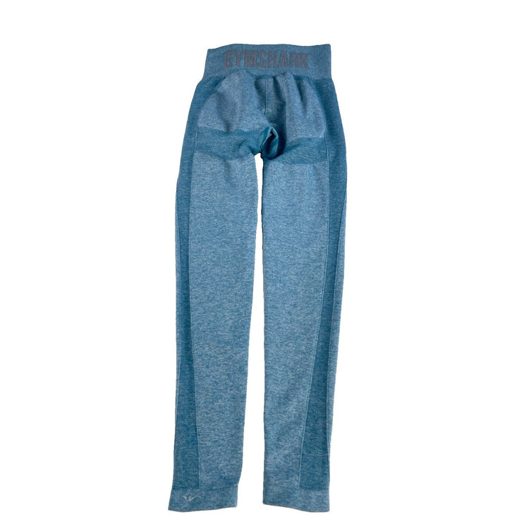 Womens Gymshark Blue Marle Seamless Leggings Size Small