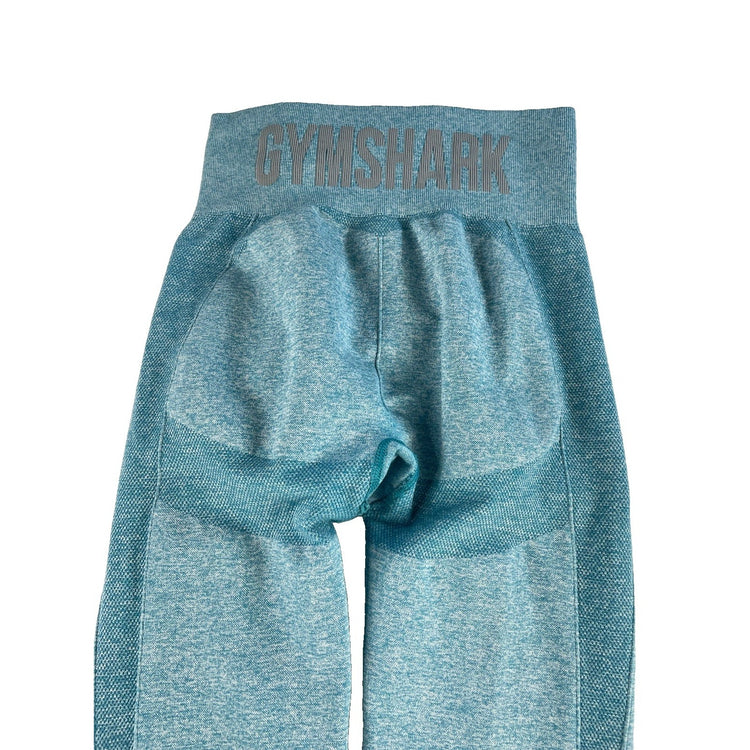Womens Gymshark Blue Marle Seamless Leggings Size Small