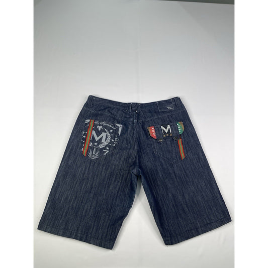 Men’s Y2K MO7 Baggy Dark Blue Baggy Shorts 44x15