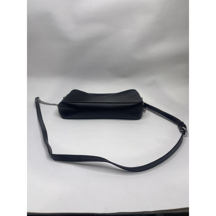 Michael Kors Jet Set Large East West Black Saffiano Leather Crossbody Handbag