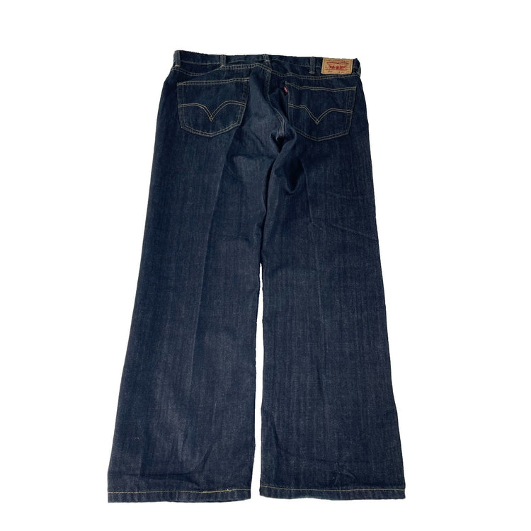 Mens Vintage Levis 559 Dark Wash Indigo Blue Relaxed Straight Jeans Size 38x30