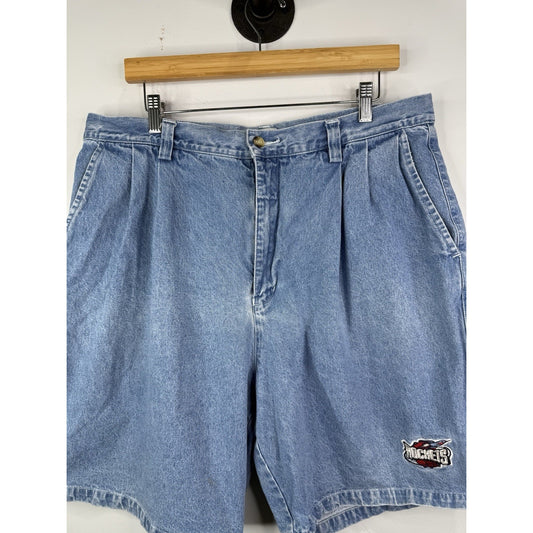 MENS EMBROIDERED DENIM LEE SHORTS