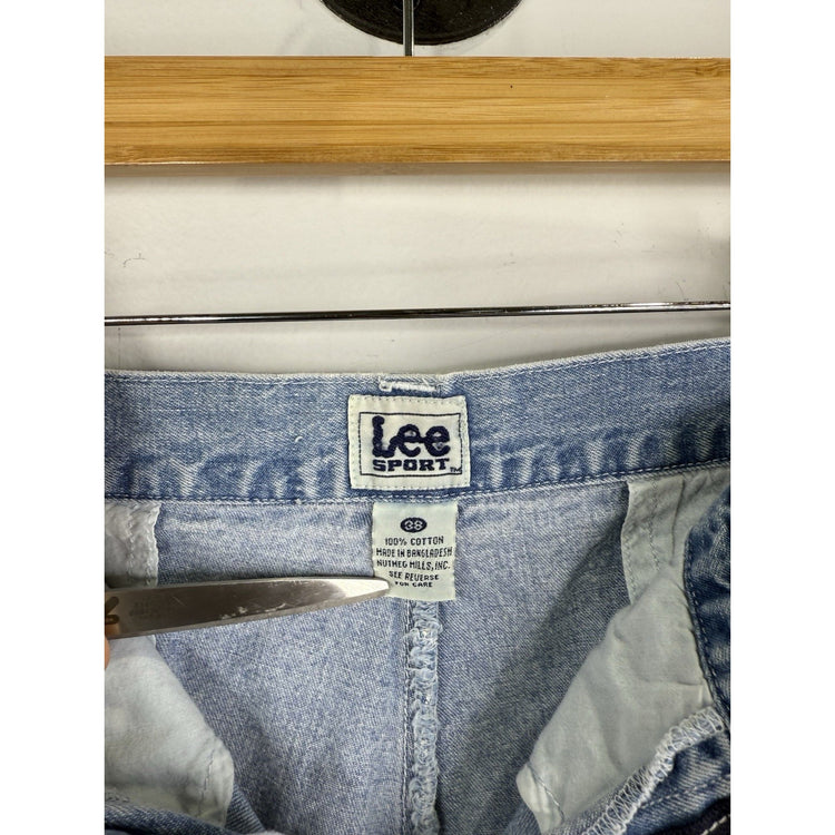 MENS EMBROIDERED DENIM LEE SHORTS