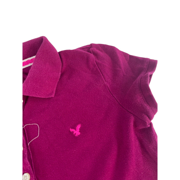 Womens American Eagle Outfitters Purple Polo Shirt Size XS/TP