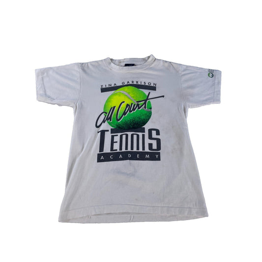 Mens Vintage 90s Big Baller Sports Zina Garrison Tennis Academy T Shirt Size S