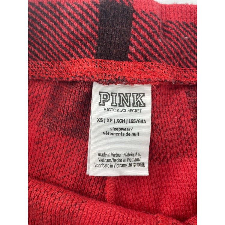 Womens Victoria Secret Red&Black Buffalo Pattern Pajamas Bottoms Size XS
