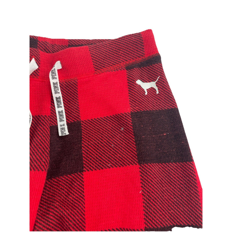 Womens Victoria Secret Red&Black Buffalo Pattern Pajamas Bottoms Size XS