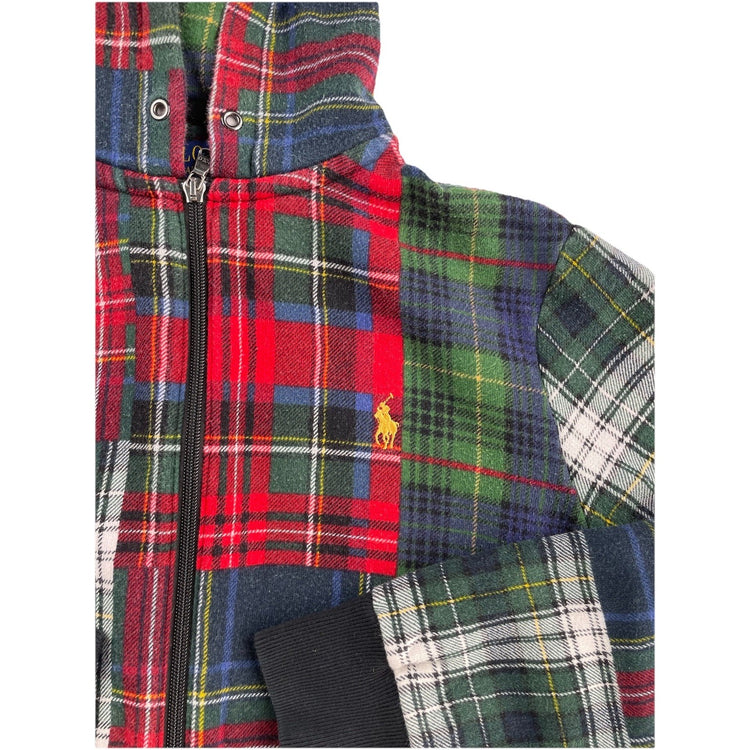 Mens Polo Ralph Lauren Size Small Plaid Zip Up Jacket