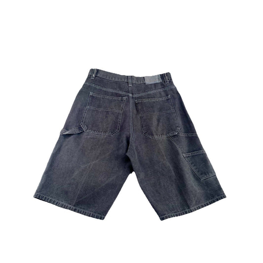Mens Vintage Webs Gray Baggy Jean Shorts Size 32w