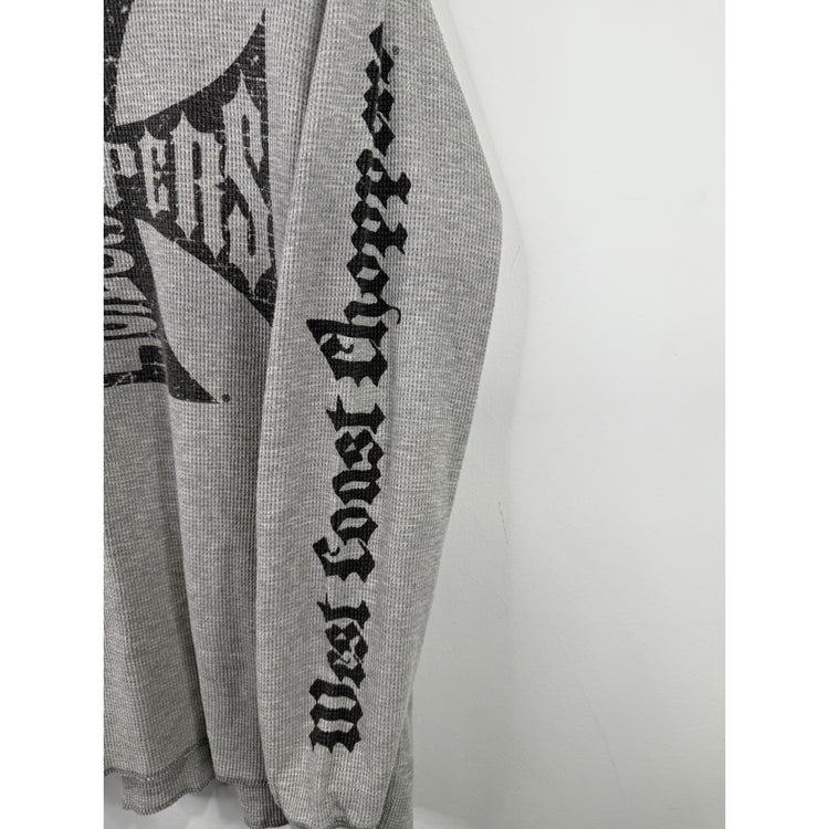 Mens West Coast Choppers Thermal Long Sleeve T-shirt Size L